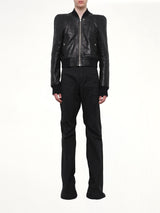 Temple Flight Leather Jacket in Black