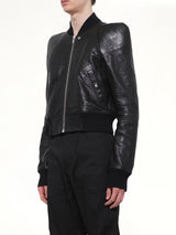 Temple Flight Leather Jacket in Black