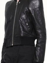 Temple Flight Leather Jacket in Black