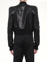 Temple Flight Leather Jacket in Black