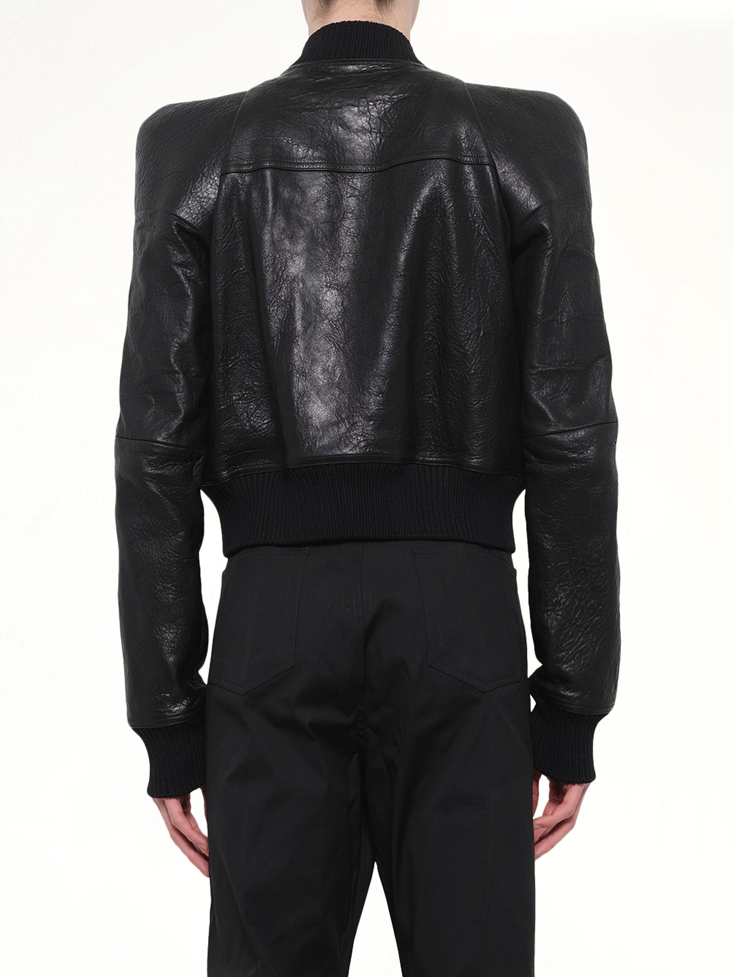 Temple Flight Leather Jacket in Black