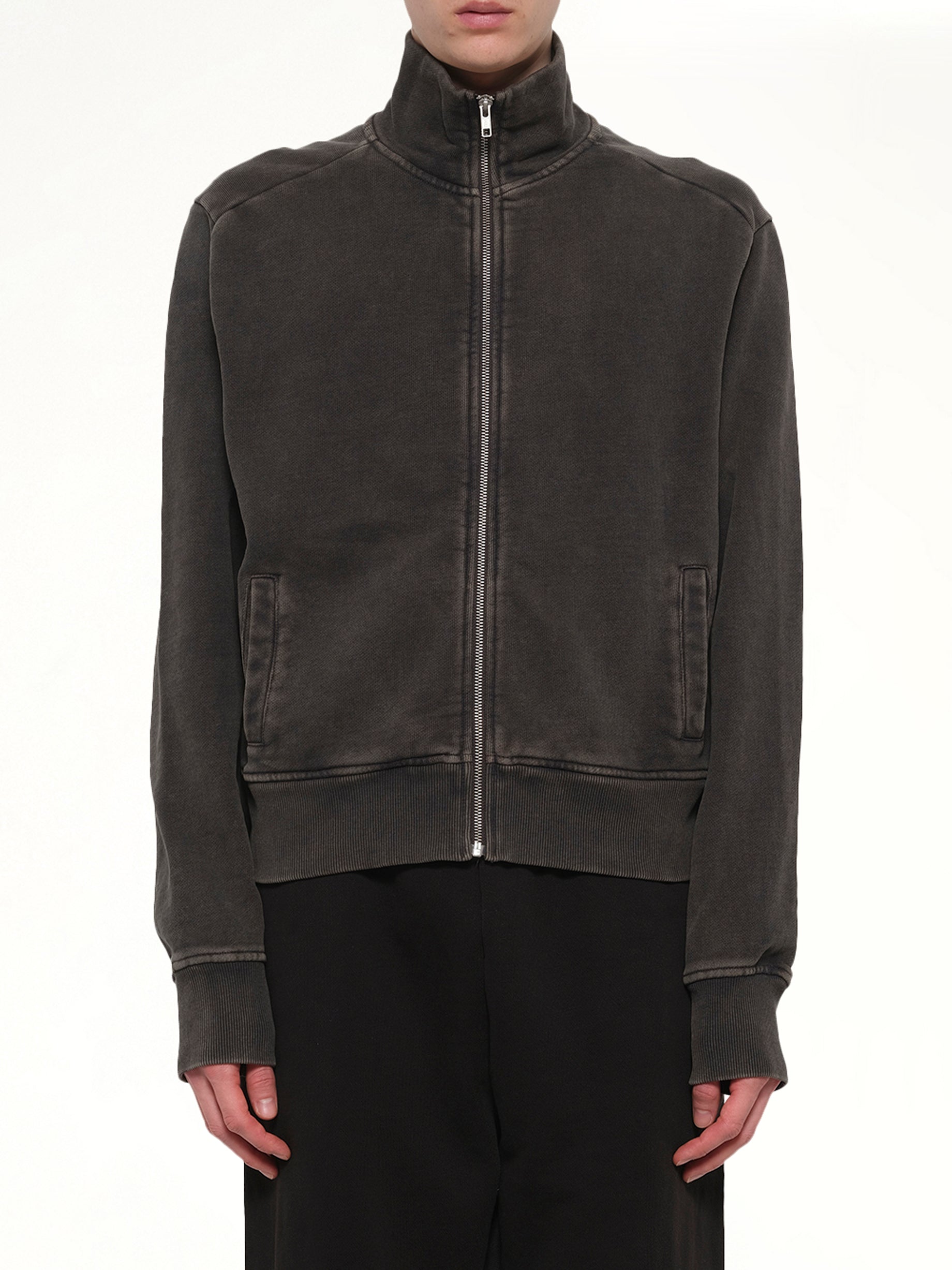 Standard Track Jacket in Washed Black