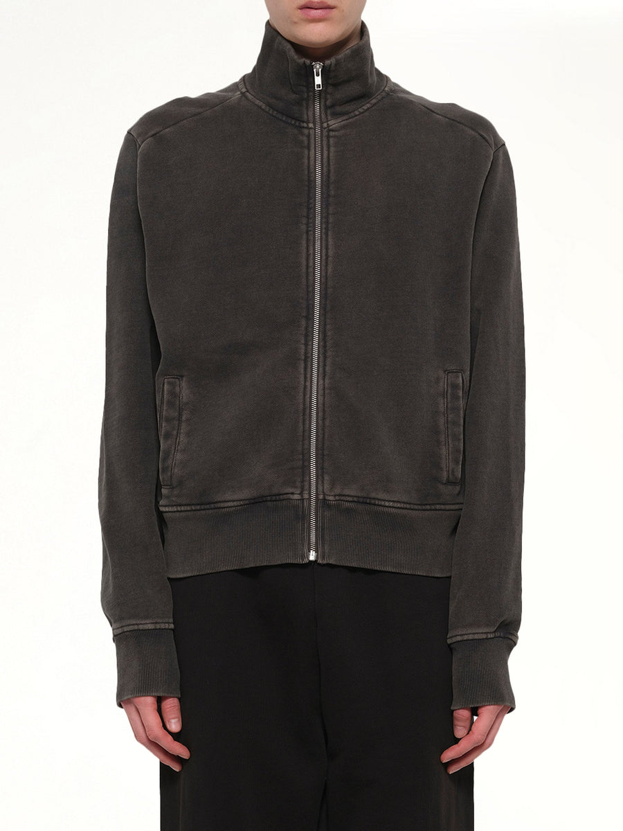 Standard Track Jacket in Washed Black