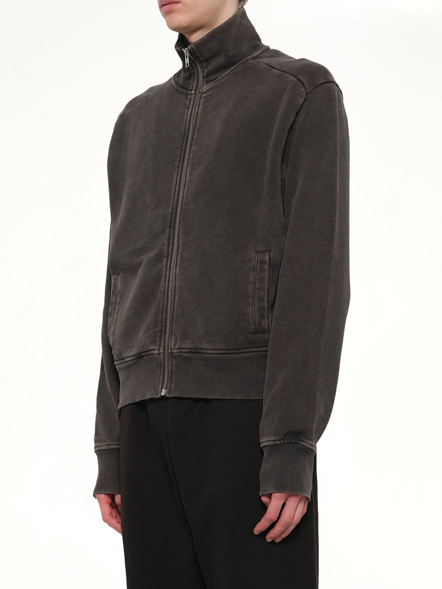 Standard Track Jacket in Washed Black