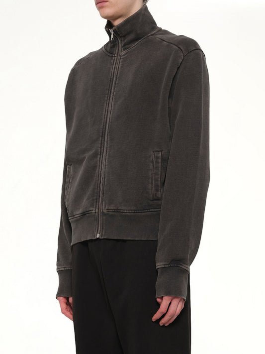 Standard Track Jacket in Washed Black
