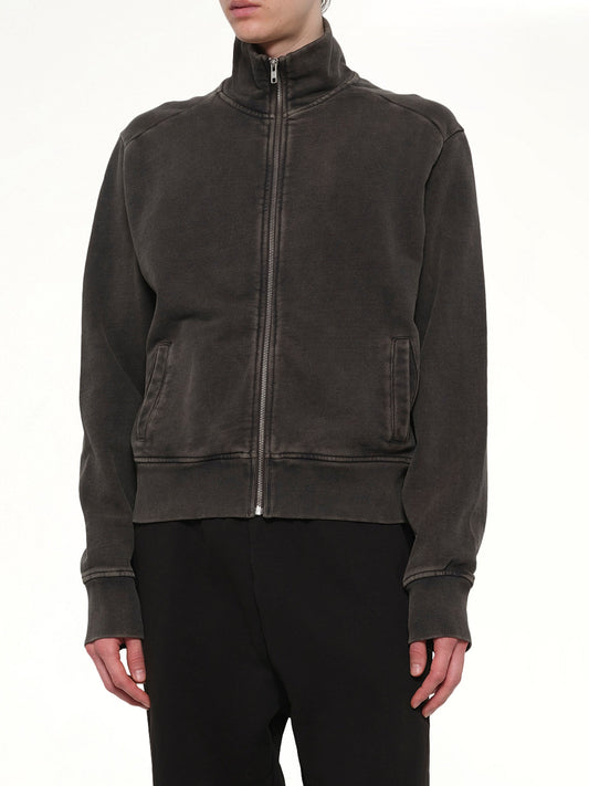 Standard Track Jacket in Washed Black