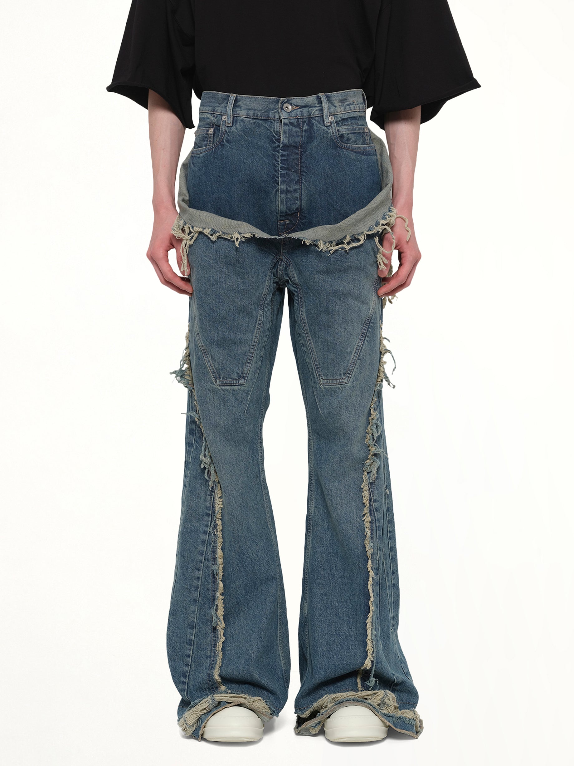 Slivered Bootcut in Washed Indigo