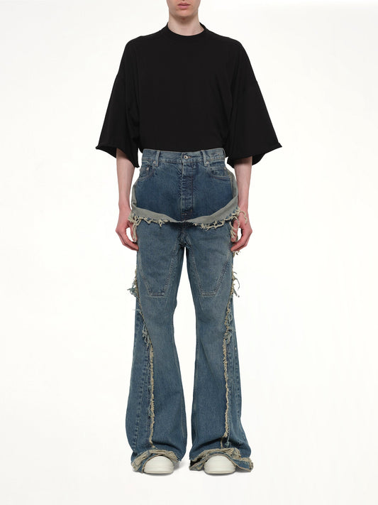 Slivered Bootcut in Washed Indigo