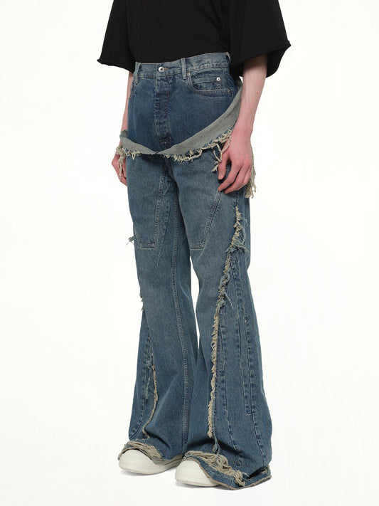Slivered Bootcut in Washed Indigo