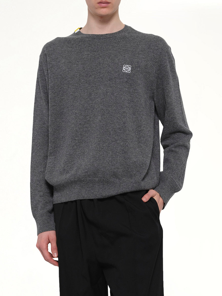 Anagram Knit Sweater in Grey