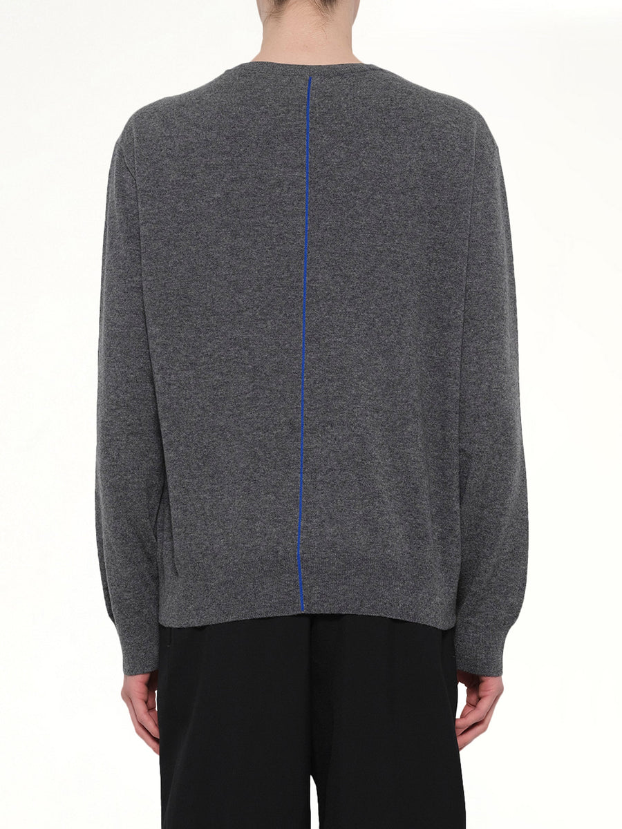 Anagram Knit Sweater in Grey