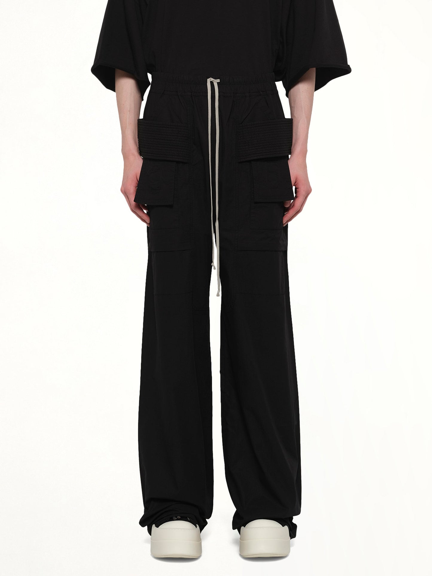 Creatch Wide Cargo Drawstring in Black