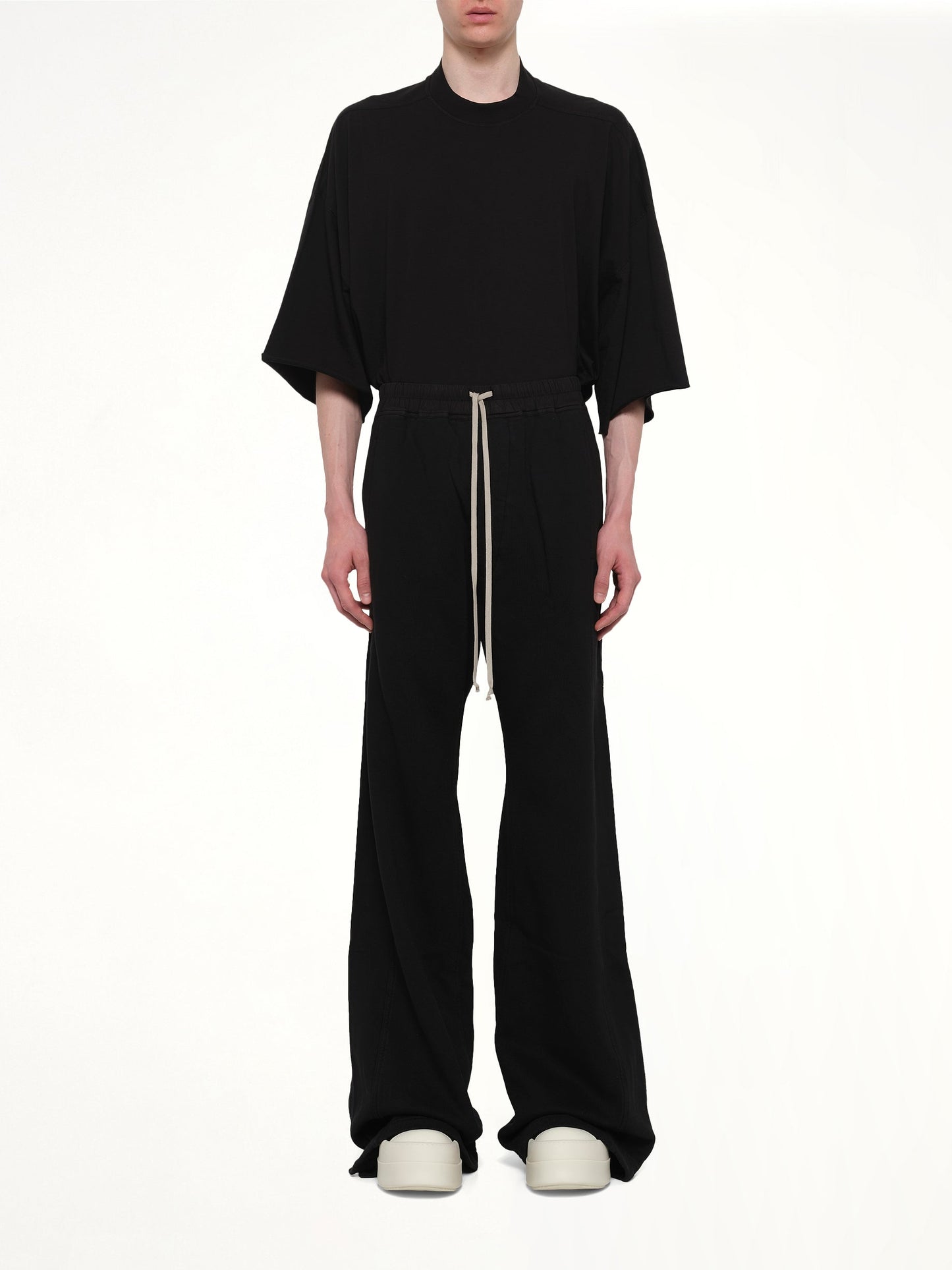 Wide Pusher Pants in Black