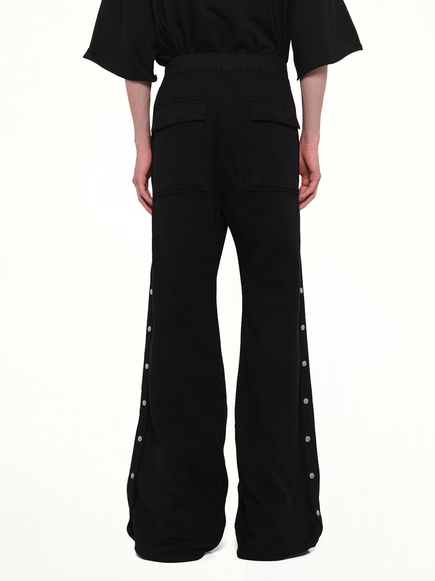 Wide Pusher Pants in Black