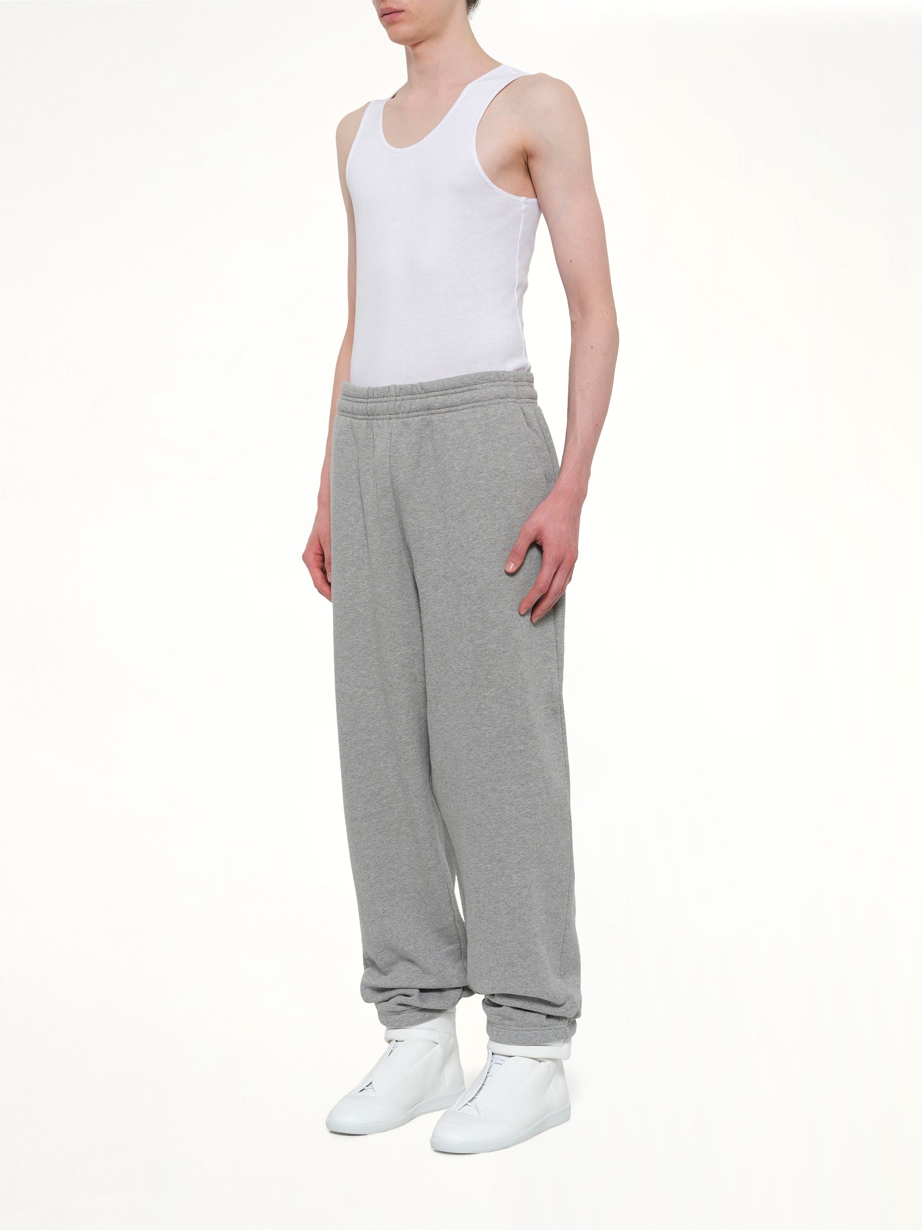 ENTIRE STUDIOS Standard Sweatpants in Grey Marle Full Reference from MARAIS