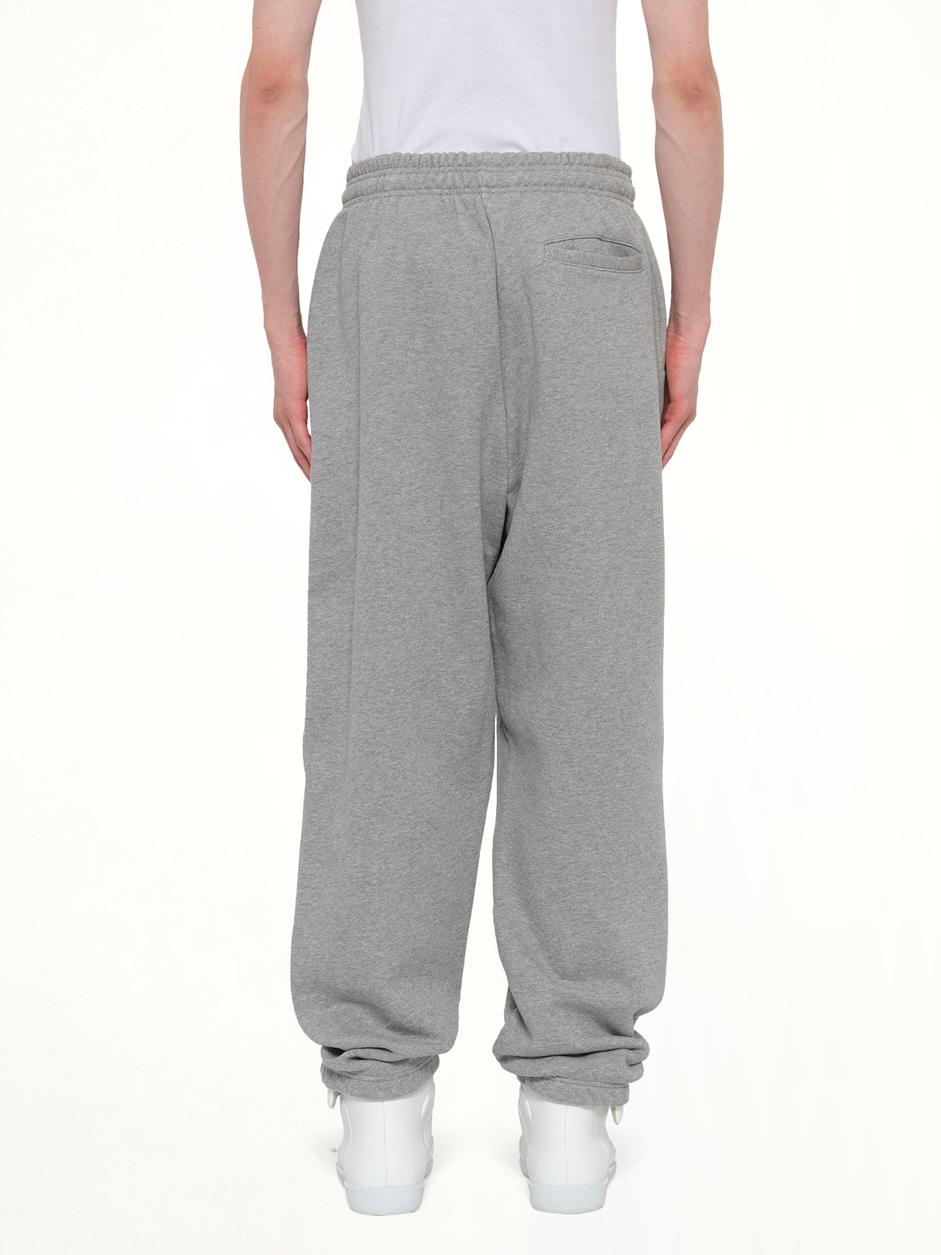 ENTIRE STUDIOS Standard Sweatpants in Grey Marle Back View from MARAIS