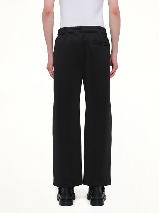 Straight Leg Scuba Sweatpants in Black