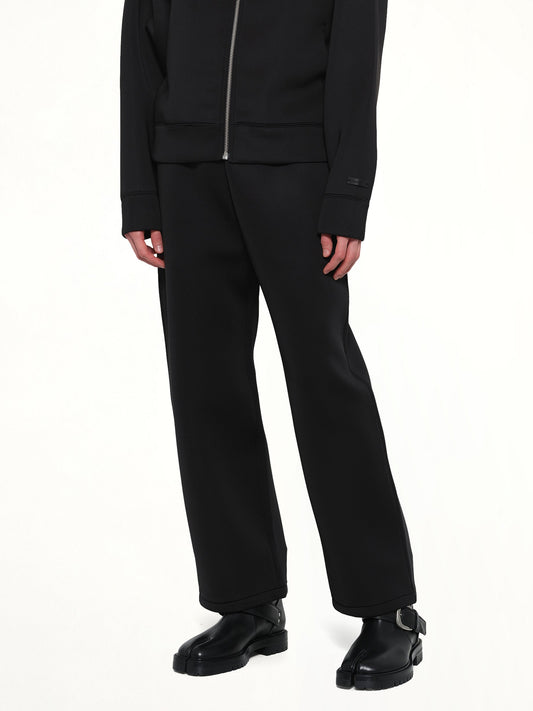 Straight Leg Scuba Sweatpants in Black