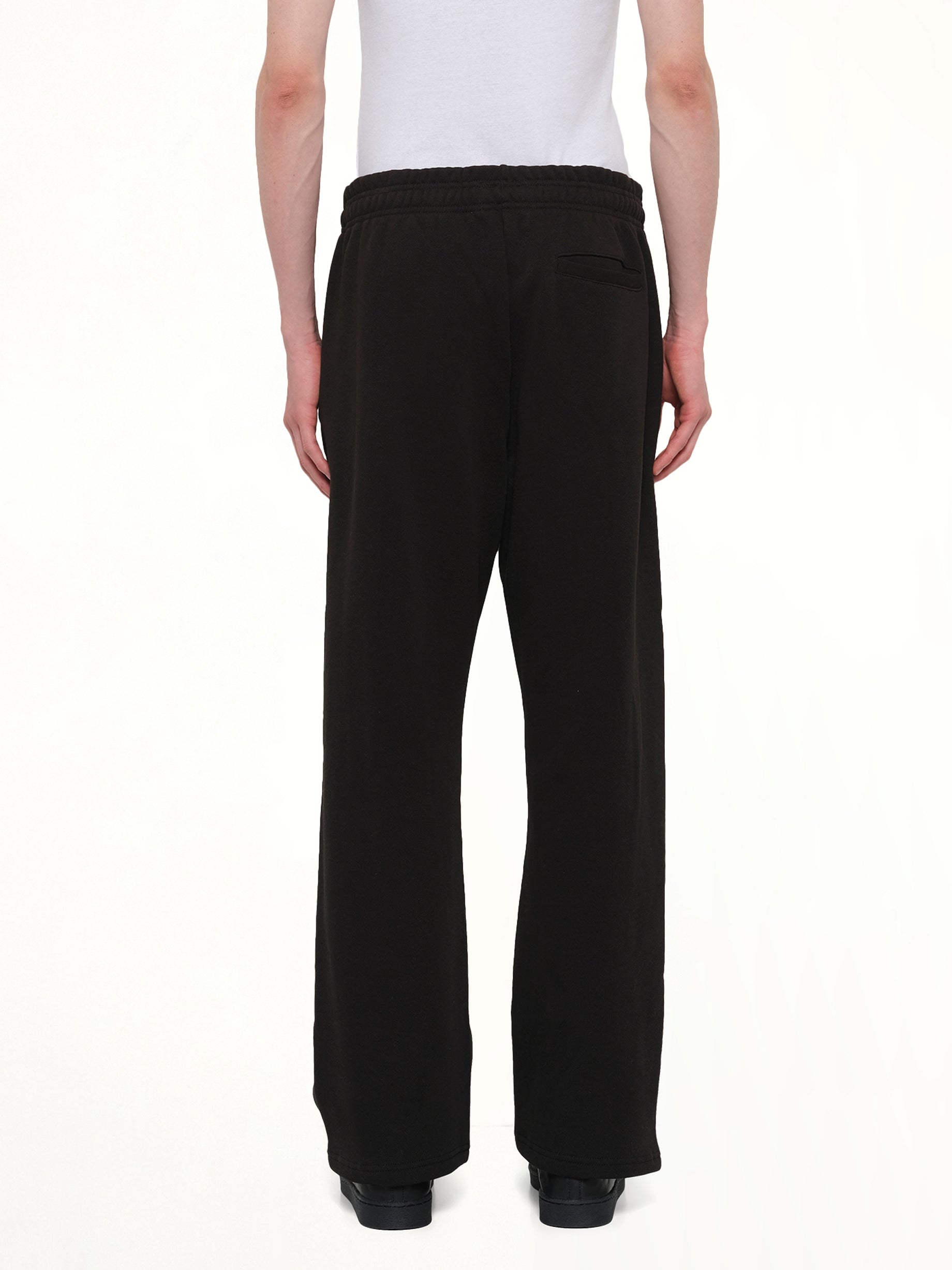 ENTIRE STUDIOS Straight Leg Sweatpant in Black Back View from MARAIS