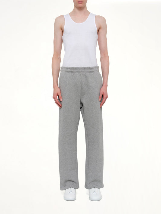 Straight Leg Sweatpant in Grey Marle