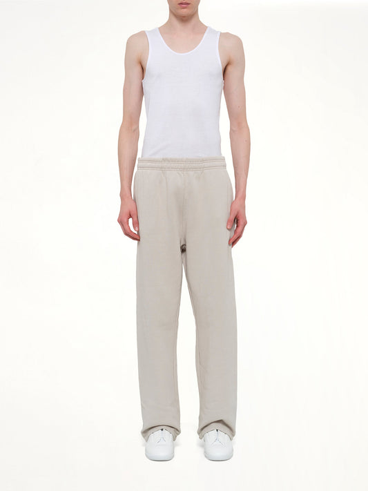 Straight Leg Sweatpant in Off White