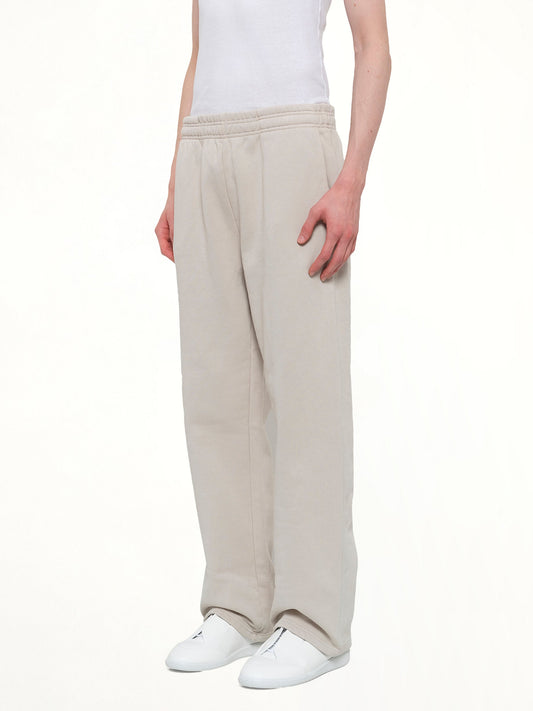 Straight Leg Sweatpant in Off White