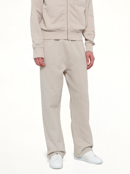 Straight Leg Sweatpant in Off White