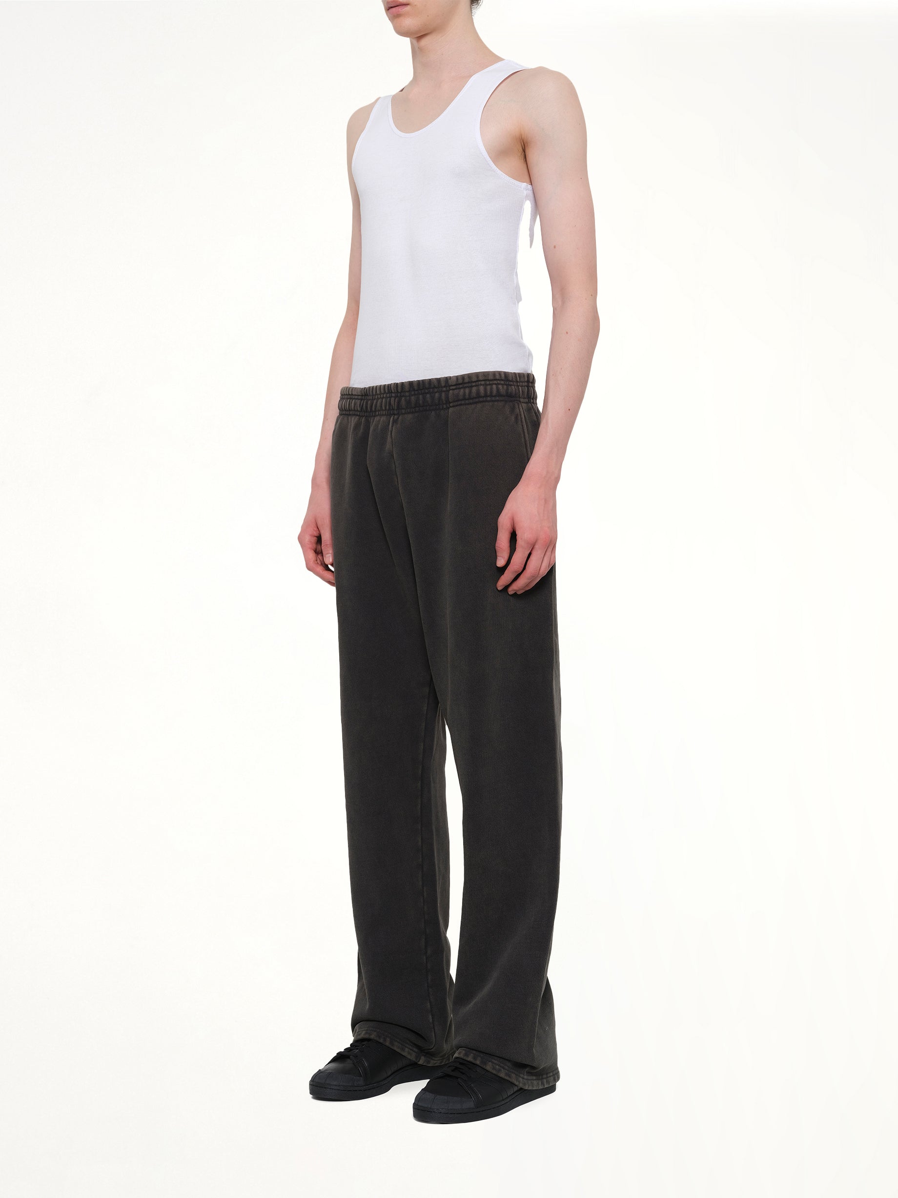 ENTIRE STUDIOS Straight Leg Sweatpant in Washed Black Full Reference from MARAIS
