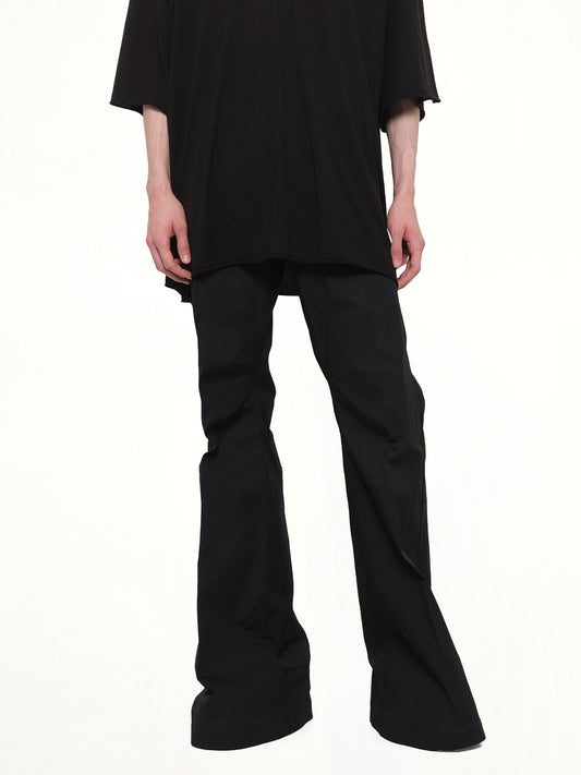 Cotton Poplin Bolan Bootcut in Black