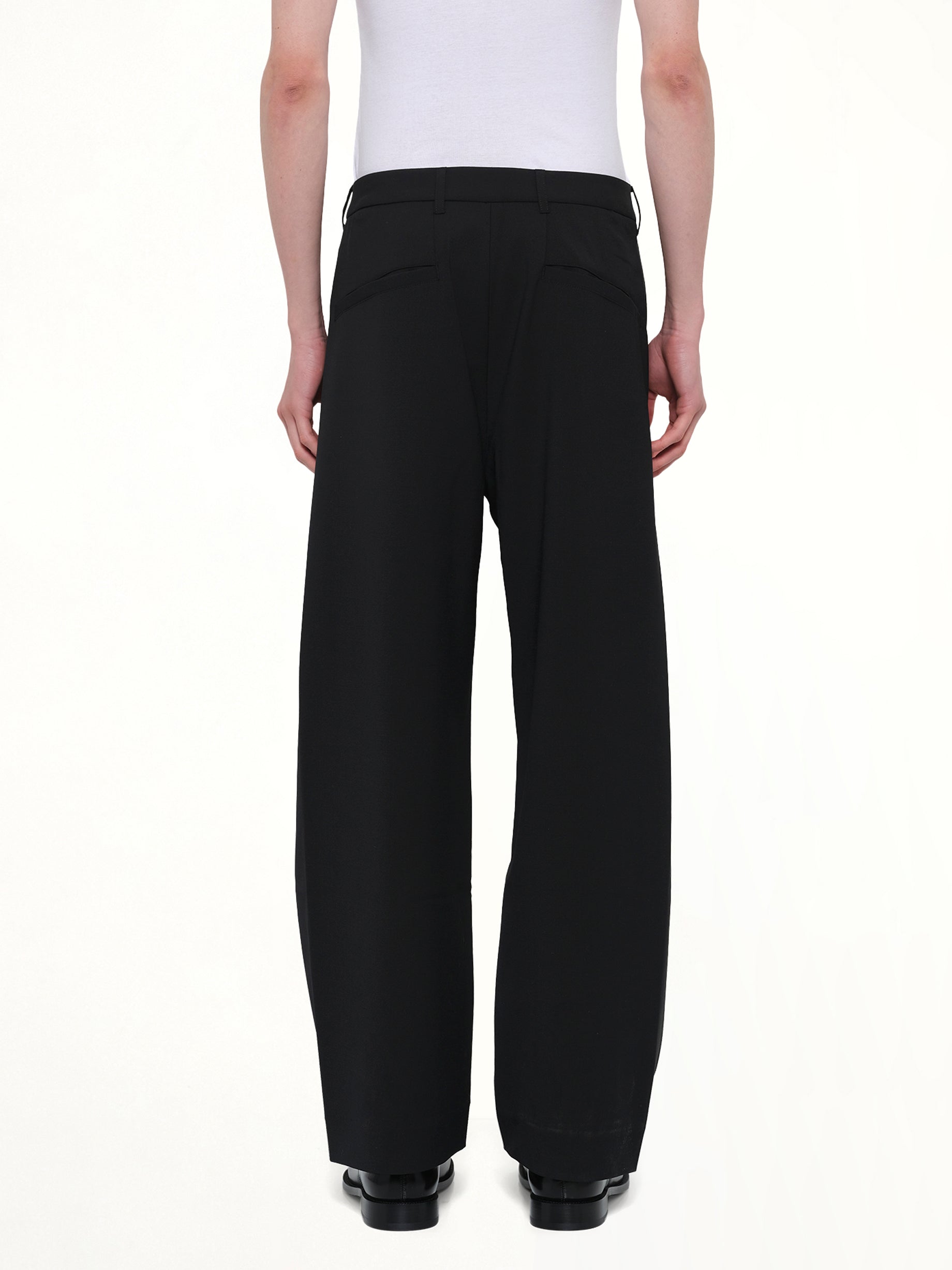 ENTIRE STUDIOS Lounge Curve Pant in Black Back View from MARAIS
