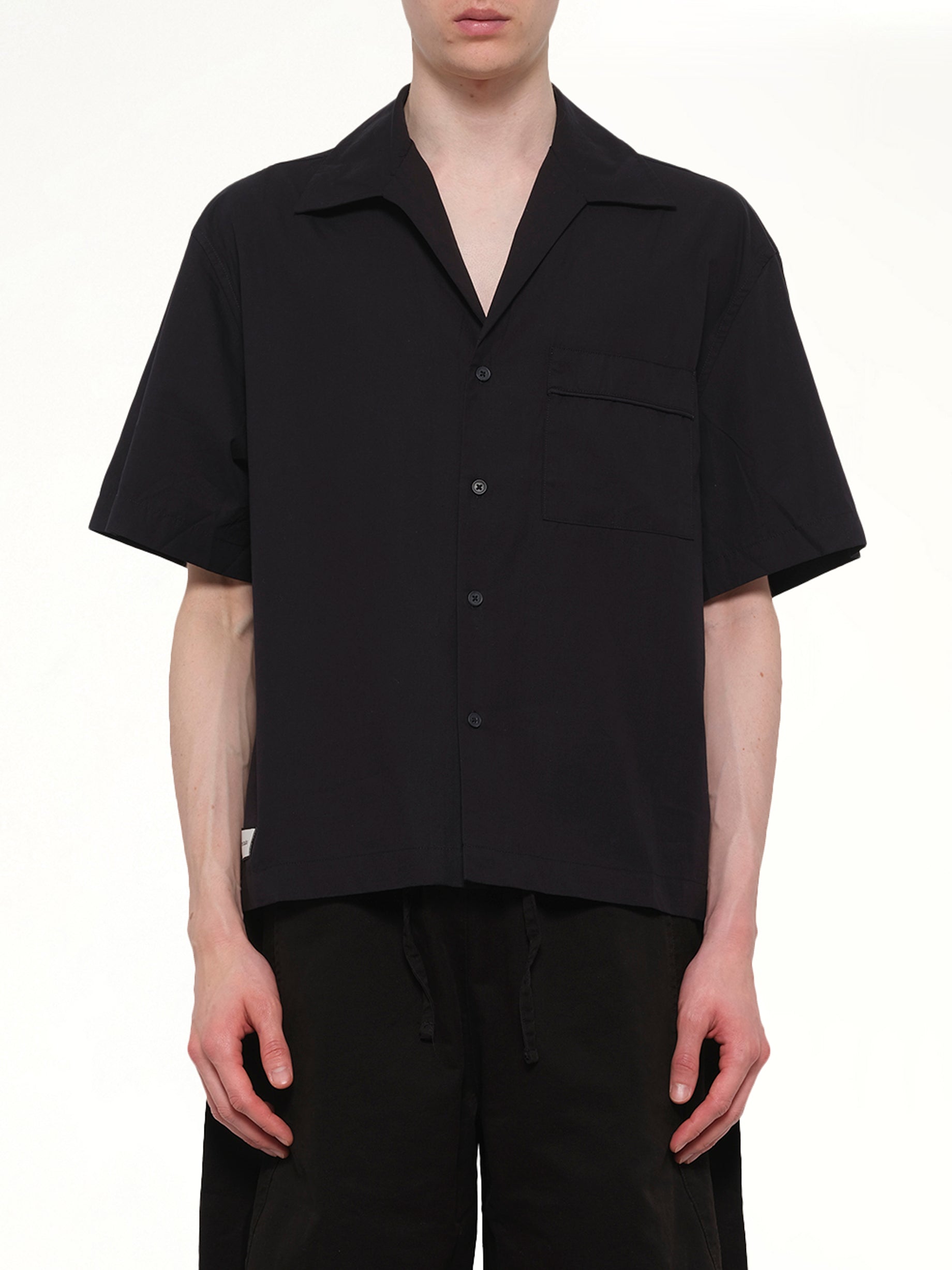 SS Pajyama Shirt in Black