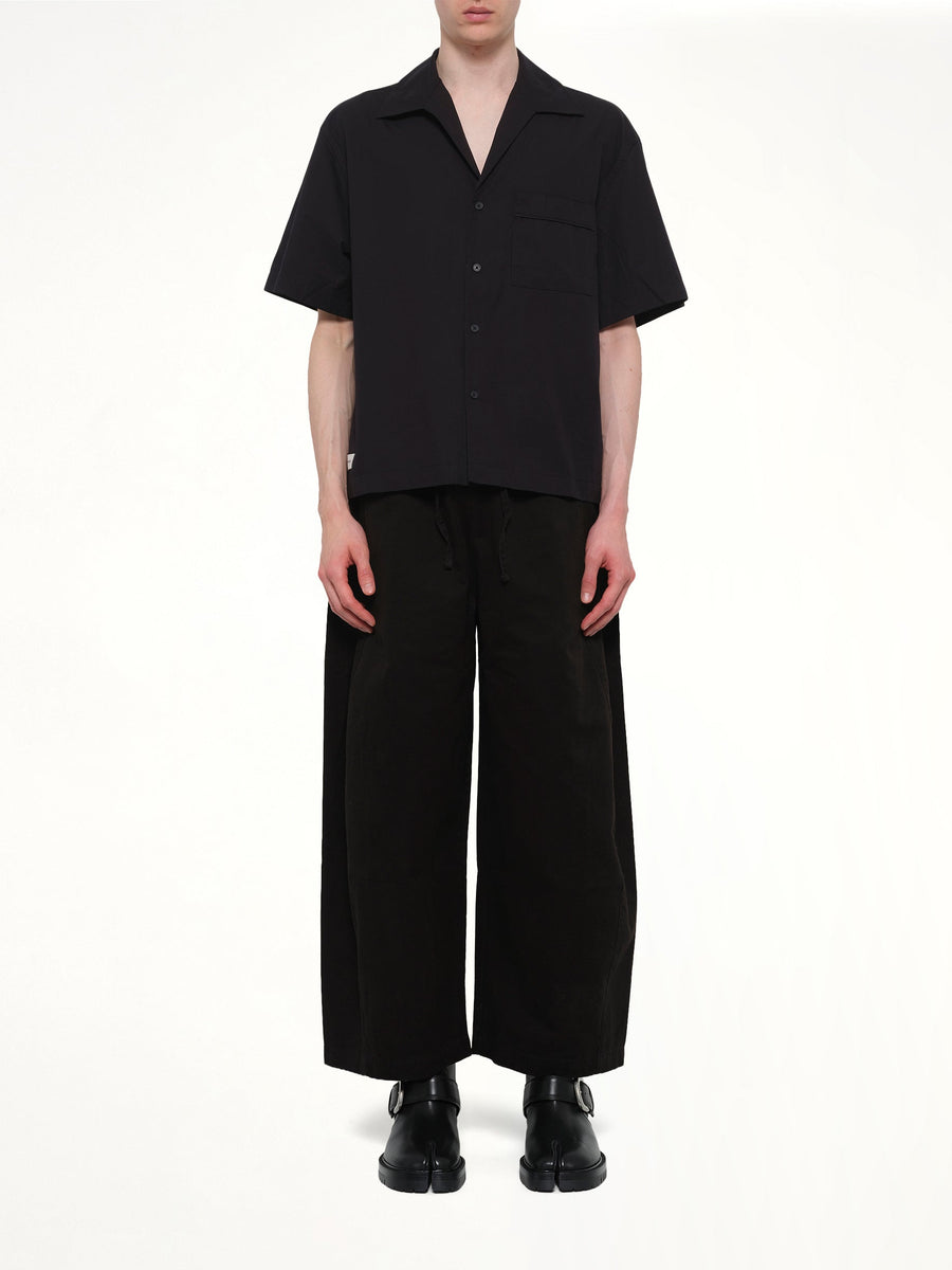 SS Pajyama Shirt in Black