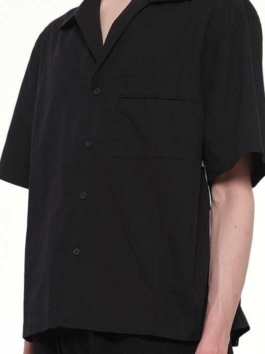 SS Pajyama Shirt in Black