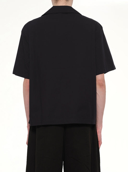 SS Pajyama Shirt in Black