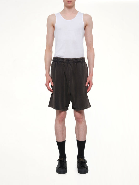 Standard Sweatshort in Washed Black
