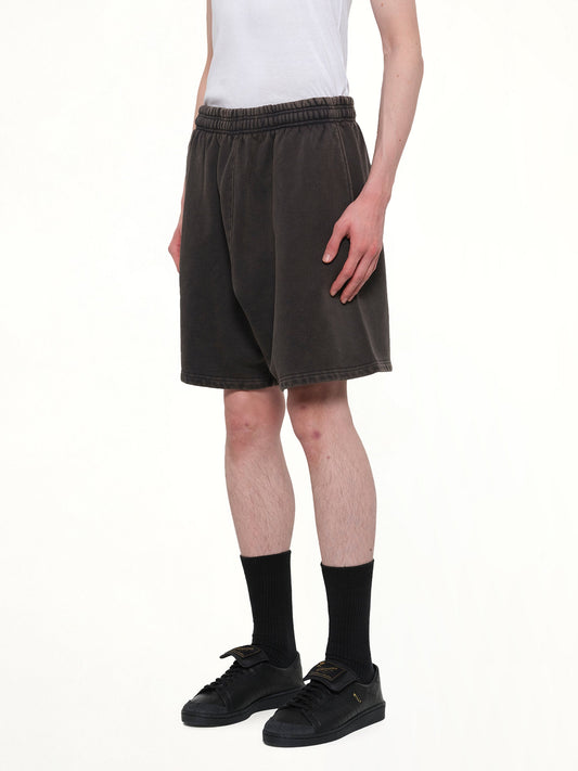 Standard Sweatshort in Washed Black