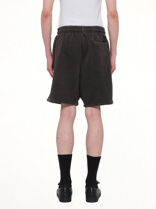Standard Sweatshort in Washed Black