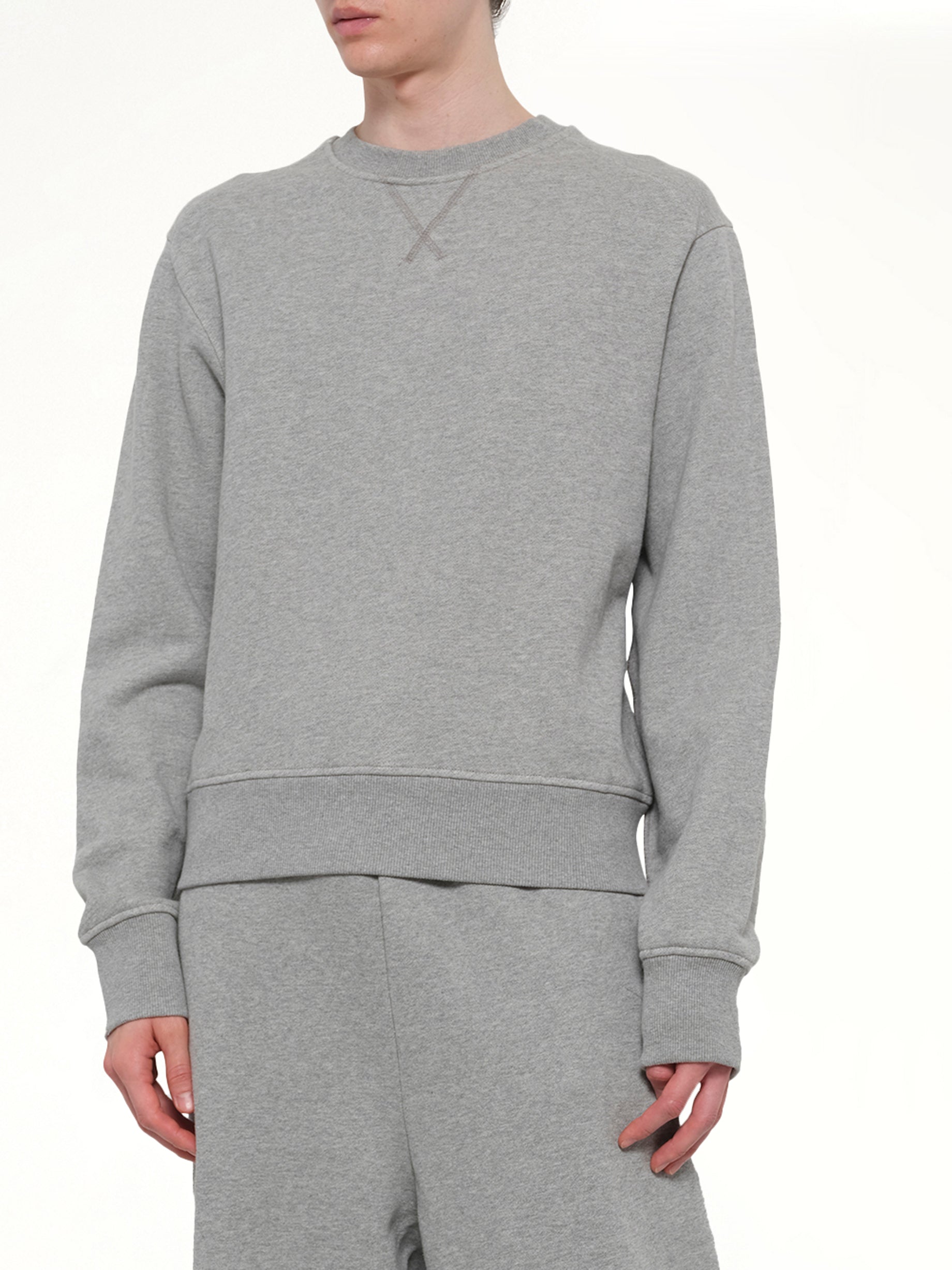 ENTIRE STUDIOS Pod Crew in Grey Marle Detail Shot from MARAIS