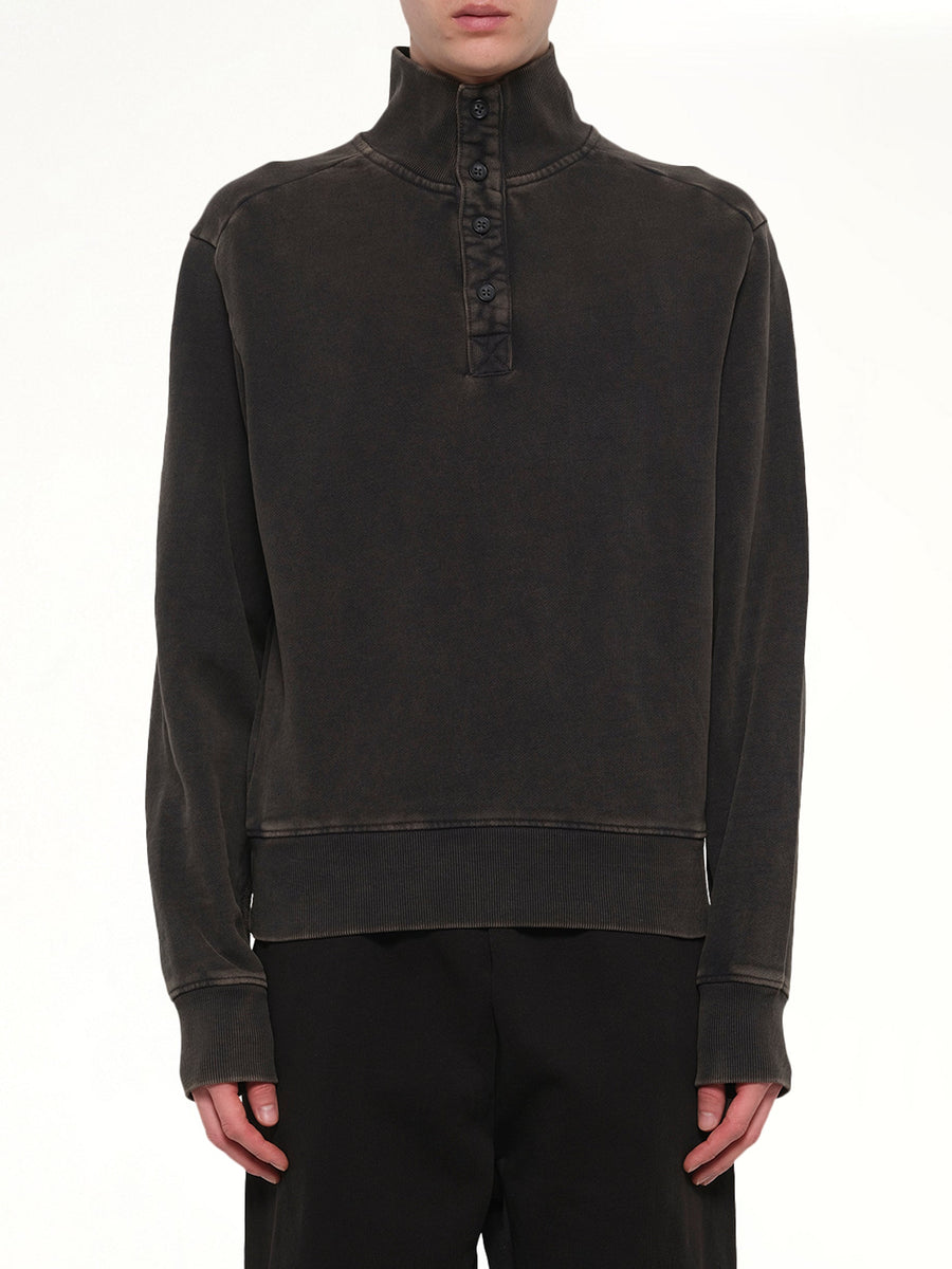 Port Pullover in Washed Black