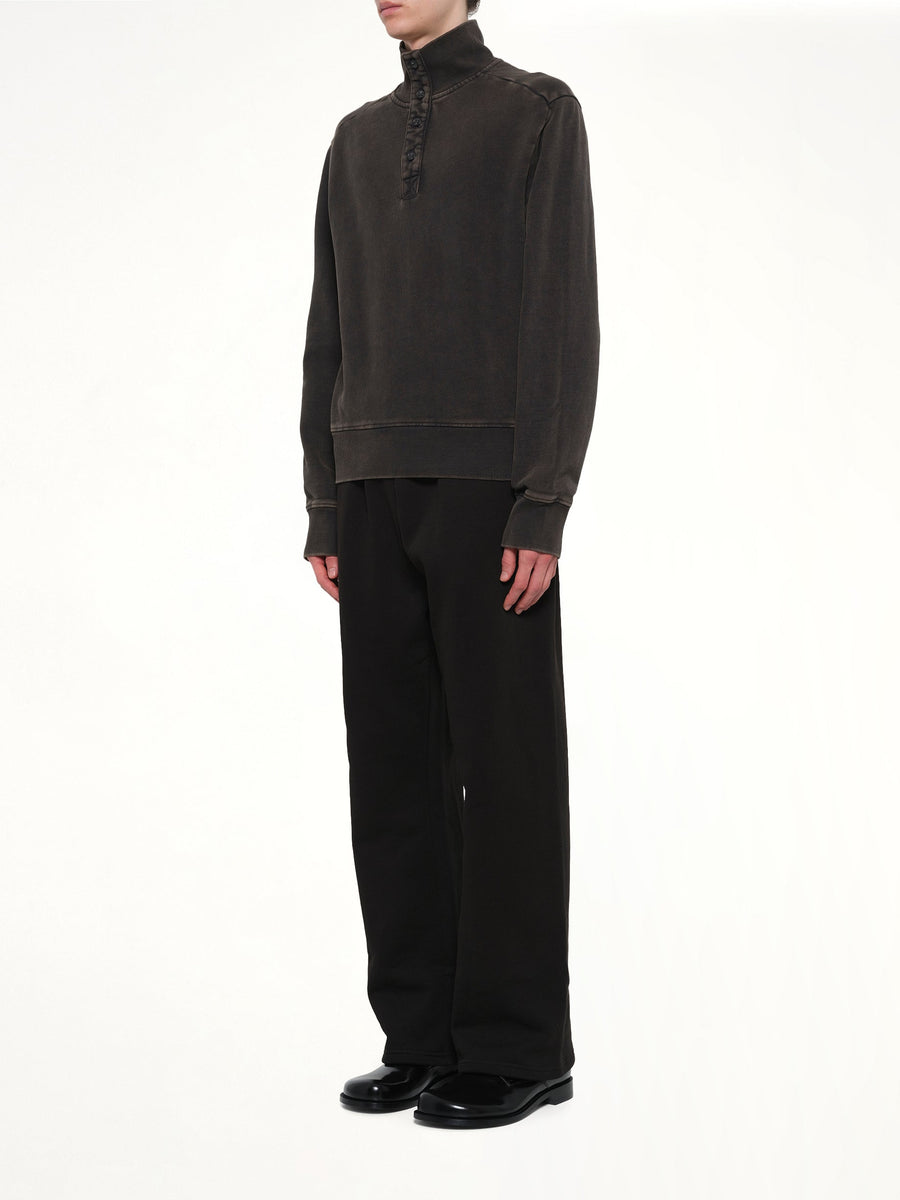 Port Pullover in Washed Black