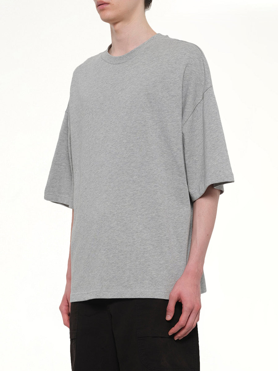 Heavy Boxy T-Shirt in Grey Marle