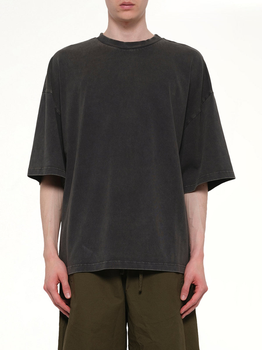 Heavy Boxy T-Shirt in Washed Black