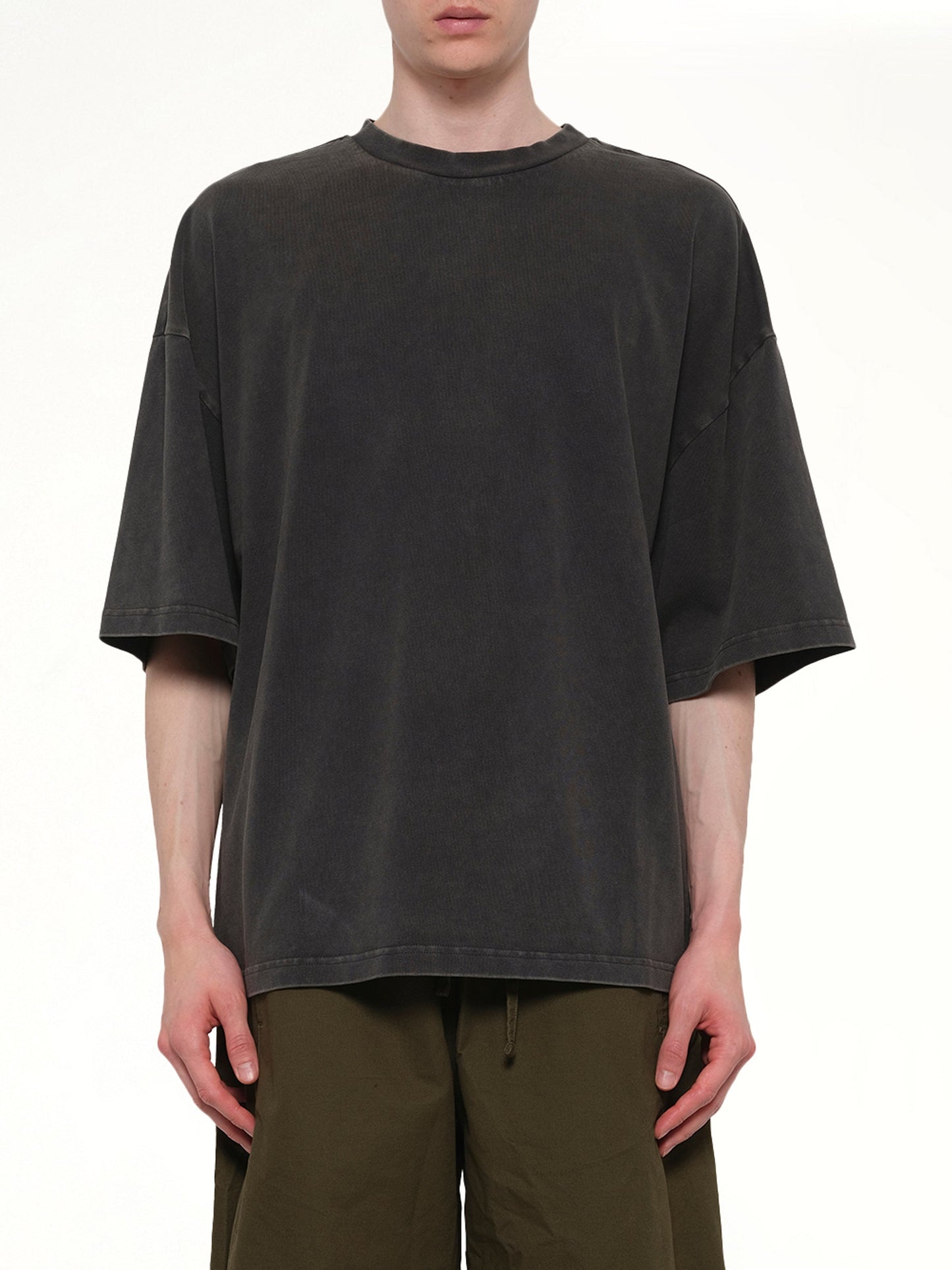 Heavy Boxy T-Shirt in Washed Black
