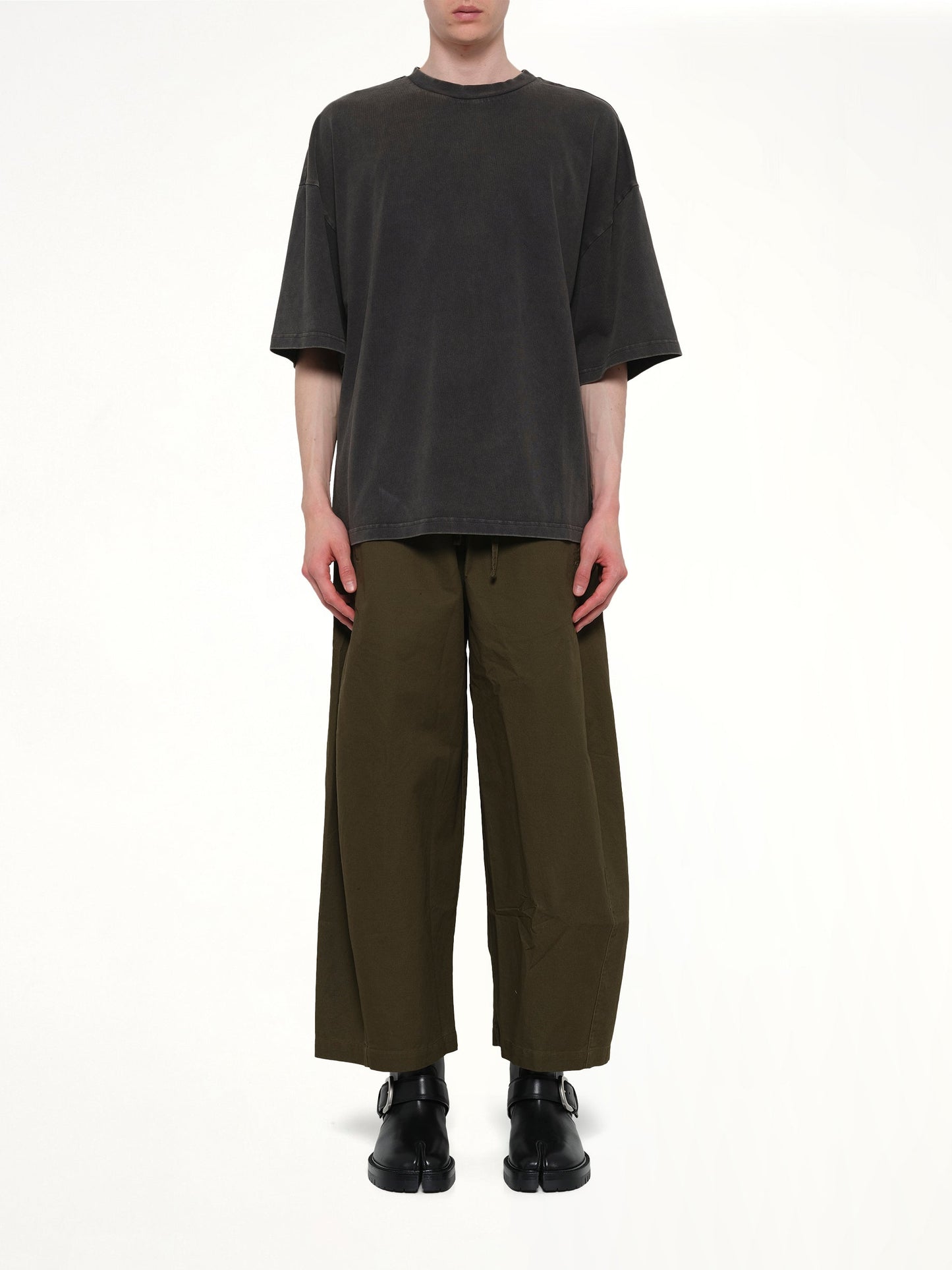 Heavy Boxy T-Shirt in Washed Black