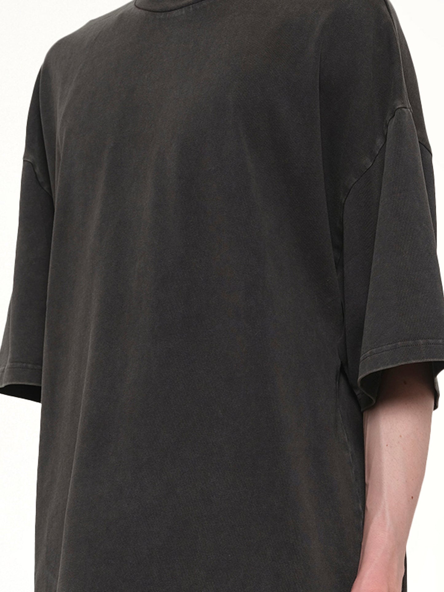 Heavy Boxy T-Shirt in Washed Black