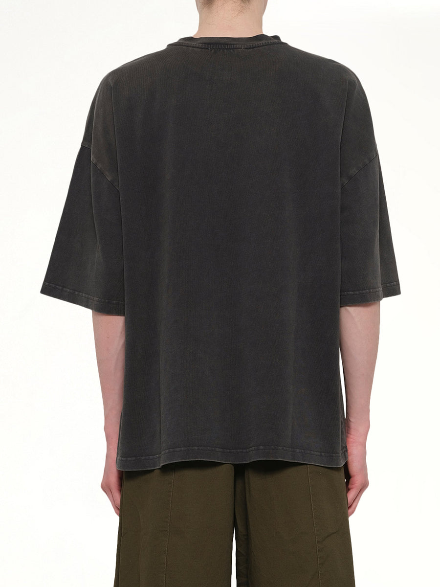 Heavy Boxy T-Shirt in Washed Black