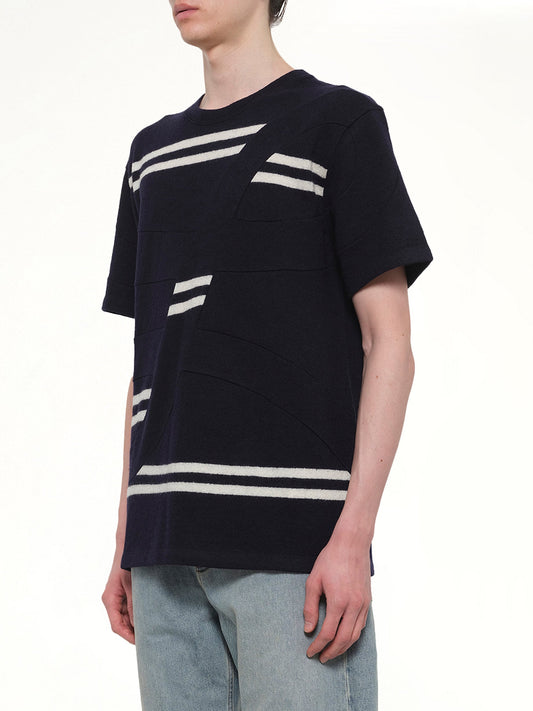 Oversized Fit T-Shirt in Navy/White