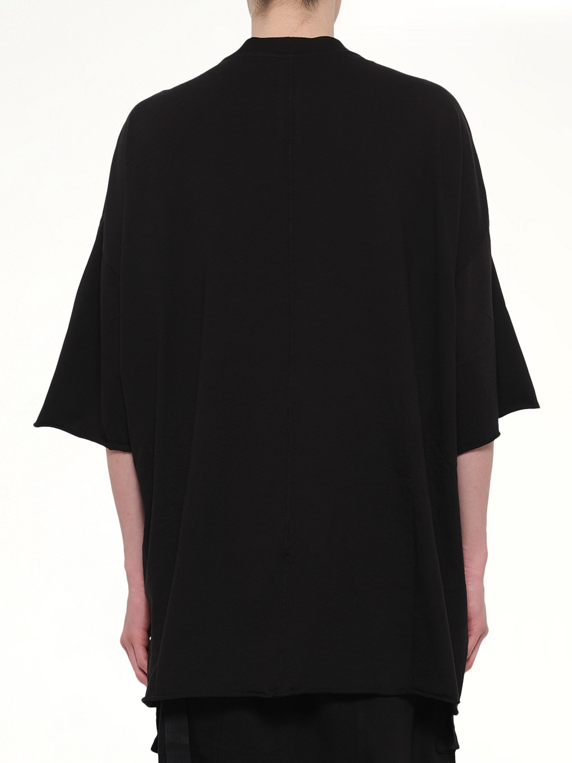 RICK OWENS DRKSHDW Tommy T-Shirt in Black Back View from MARAIS