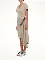 Belted Dress in Beige