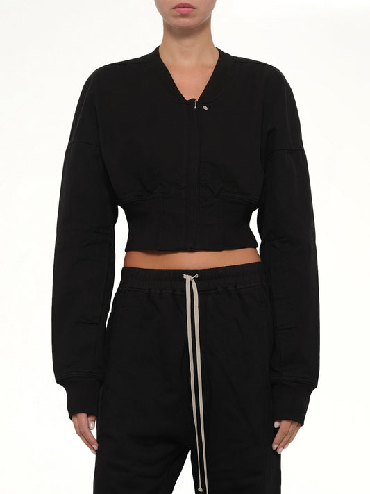 Flight Jacket Cropped in Black